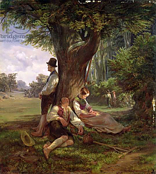 Постер Кауфманн Херманн Peasants having a Siesta, 1841 Постер Кауфманн Херманн Peasants having a Siesta, 1841