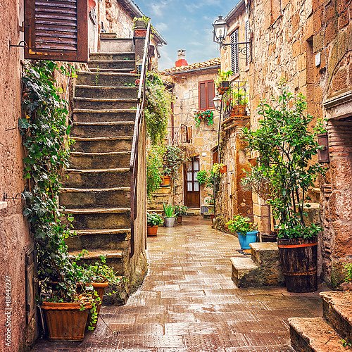 Италия, Тоскана. Цветочная улица №2