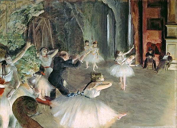 The Rehearsal of the Ballet on Stage, c.1878-79