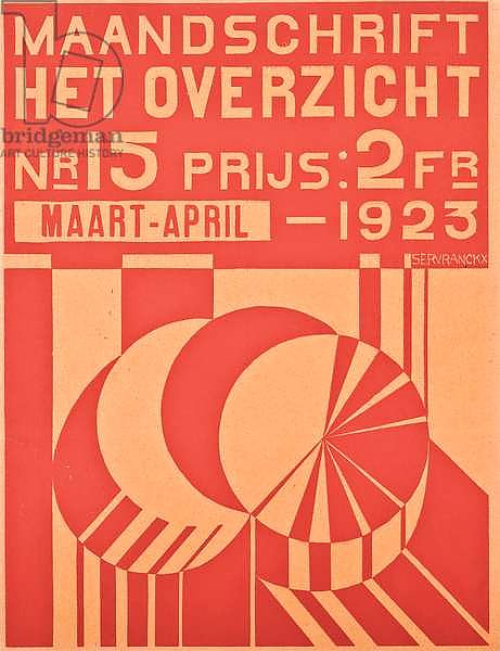 Cover for the March-April 1923 issue of the magazine 'Het Overzicht', 1923