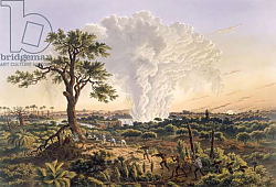 Постер Бэйнс Томас The Falls by Sunrise with the spray cloud rising 1,200 feet, 1865 Постер Бэйнс Томас The Falls by Sunrise with the spray cloud rising 1,200 feet, 1865