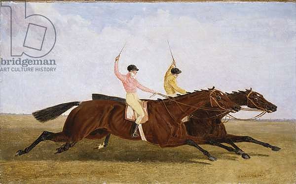 Satirist with William Scott Up Beating Coronation with John Day Up - The St. Leger 1841