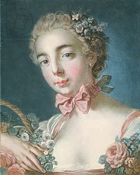 Постер Буше Франсуа (Francois Boucher) P.59-1959 Head of Flora, engraved by Louis-Marin Bonnet 1769 Постер Буше Франсуа (Francois Boucher) P.59-1959 Head of Flora, engraved by Louis-Marin Bonnet 1769