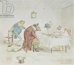 Постер Калдекотт Рэндольф 'Pray, Miss Mouse, will you give us some beer', illustration from 'A Frog He Would A-Wooing Go' Постер Калдекотт Рэндольф 'Pray, Miss Mouse, will you give us some beer', illustration from 'A Frog He Would A-Wooing Go'