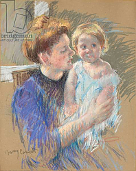 Постер Кассат Мэри (Cassatt Mary) Mother in Purple Holding her Child, c.1914 Постер Кассат Мэри (Cassatt Mary) Mother in Purple Holding her Child, c.1914