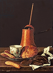 Постер Мелендес Луис Still Life with a Drinking Chocolate Set, 1770 Постер Мелендес Луис Still Life with a Drinking Chocolate Set, 1770