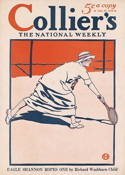 Collier's, the national weekly, Eagle Shannon ropes one by Richard Washburn Child