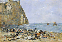 Постер Буден Эжен (Eugene Boudin) Washerwomen on the beach of Etretat, 1894 Постер Буден Эжен (Eugene Boudin) Washerwomen on the beach of Etretat, 1894