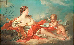 Постер Буше Франсуа (Francois Boucher) Erato, The Muse of Love Poetry Постер Буше Франсуа (Francois Boucher) Erato, The Muse of Love Poetry