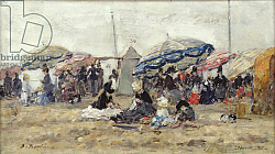 Постер Буден Эжен (Eugene Boudin) Parasols on the Beach at Trouville, 1886 Постер Буден Эжен (Eugene Boudin) Parasols on the Beach at Trouville, 1886