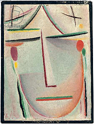 Постер Явленский Алексей Abstract Head; Abstrakter Kopf, c.1921 Постер Явленский Алексей Abstract Head; Abstrakter Kopf, c.1921