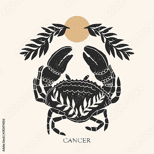 Знак зодиака Рак в стиле бохо