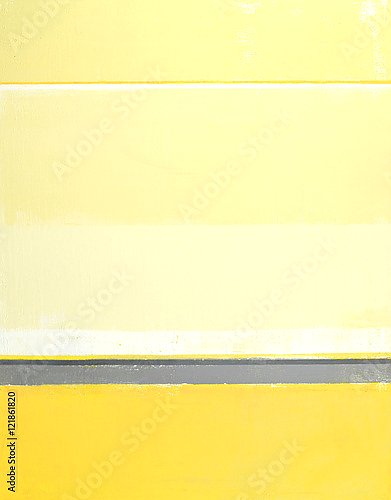 Желтая абстракция с серыми и белыми полосами