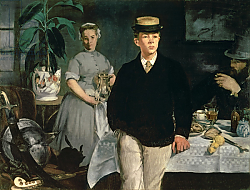 Постер Мане Эдуард (Edouard Manet) Luncheon in the Studio, 1868 Постер Мане Эдуард (Edouard Manet) Luncheon in the Studio, 1868