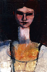 Постер Модильяни Амедео (Amedeo Modigliani) Bust of a Young Woman; Buste de Jeune Femme, c.1910-11 Постер Модильяни Амедео (Amedeo Modigliani) Bust of a Young Woman; Buste de Jeune Femme, c.1910-11