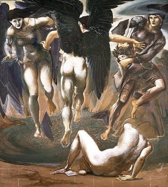 Постер Берне-Джонс Эдвард The Death of Medusa II, 1882