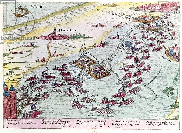 Naval Combat off the Coast of The Hague Naval between the Beggars of the Sea and the Spanish in 1573