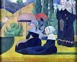 Постер Бернард Эмиль Breton Women in the Shade, 1892 Постер Бернард Эмиль Breton Women in the Shade, 1892