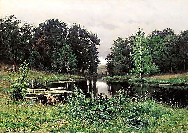Пейзаж с прудом. 1887