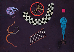 Постер Кандинский Василий Ribbon with Squares, by Wassily Kandinsky, 1944 Постер Кандинский Василий Ribbon with Squares, by Wassily Kandinsky, 1944