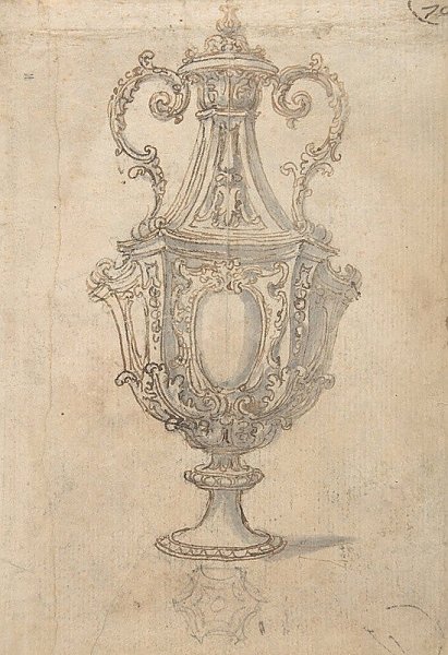 Design for a Vase with a Cross-section of its Neck