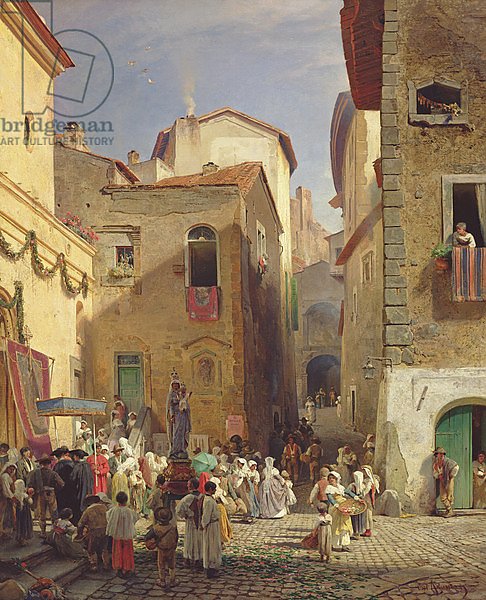 Festival of Our Lady at Gennazzano, Roman Campagna, Italy, 1865