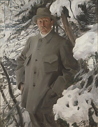 Постер Цорн Андерс The painter Bruno Liljefors, 1906 Постер Цорн Андерс The painter Bruno Liljefors, 1906