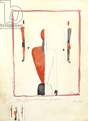 Постер Малевич Казимир Three Suprematist Figures, c. 1921-2 Постер Малевич Казимир Three Suprematist Figures, c. 1921-2
