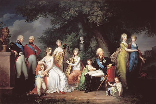 Павел I, Мария Федоровна и их дети