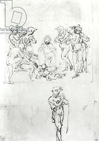 Figural Studies for the Adoration of the Magi, c.1481