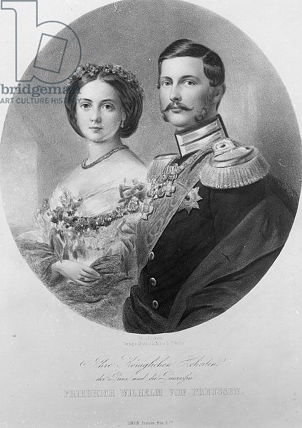 Wedding Portrait of Princess Victoria and Prince Frederick William of Prussia