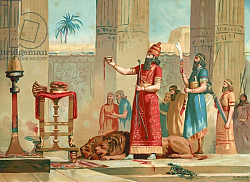 Постер Байксерас Дионисио Ashurbanipal offering lions in sacrifice Постер Байксерас Дионисио Ashurbanipal offering lions in sacrifice