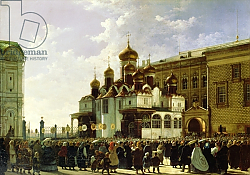 Постер Бодри Карл Easter procession at the Maria Annunciation Cathedral in Moscow, 1860 Постер Бодри Карл Easter procession at the Maria Annunciation Cathedral in Moscow, 1860