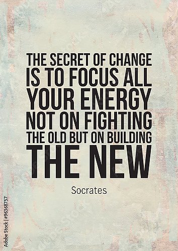 Мотивационный плакат с цитатой Сократа