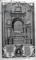 Постер Гравелот Юбер The Monument of Mary Queen of Scots in Westminster Abbey, illustration, 'History of England', 1786 Постер Гравелот Юбер The Monument of Mary Queen of Scots in Westminster Abbey, illustration, 'History of England', 1786
