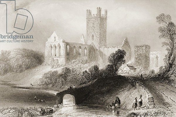 Jerpoint Abbey, County Kilkenny, Ireland, from 'Scenery and Antiquities of Ireland'