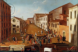Постер Белла Габриэль Game of Bowls in the Campo dei Gesuiti, Venice Постер Белла Габриэль Game of Bowls in the Campo dei Gesuiti, Venice
