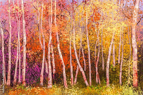 Осенний красочный лес