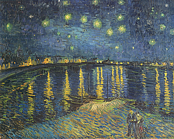 Постер Ван Гог Винсент (Vincent Van Gogh) Starry Night over the Rhone, 1888 Постер Ван Гог Винсент (Vincent Van Gogh) Starry Night over the Rhone, 1888