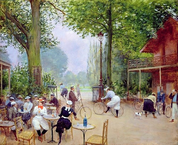 The Chalet du Cycle in the Bois de Boulogne, c.1900