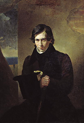 Постер Брюллов Карл Портрет писателя Нестора Васильевича Кукольника. 1836 Постер Брюллов Карл Портрет писателя Нестора Васильевича Кукольника. 1836