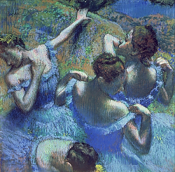 Постер Дега Эдгар (Edgar Degas) Blue Dancers, c.1899 Постер Дега Эдгар (Edgar Degas) Blue Dancers, c.1899