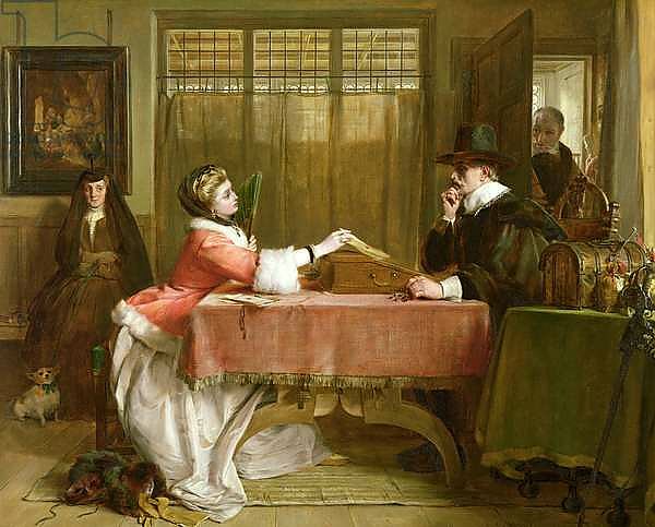 The Banker's Private Room, Negotiating a Loan, 1870