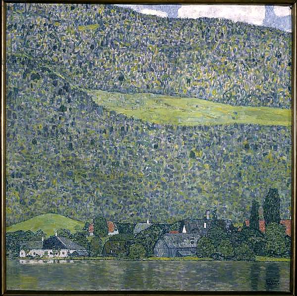 View of a Chateau Unterach on Lake Attersee, 1915