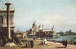 Постер Беллотто Бернардо The Piazzetta Venice, looking towards the Dogana and Santa Maria della Salute Постер Беллотто Бернардо The Piazzetta Venice, looking towards the Dogana and Santa Maria della Salute