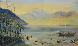 Постер Инчболд Джон Lake Leman with the Dents du Midi in the Distance, 1863 Постер Инчболд Джон Lake Leman with the Dents du Midi in the Distance, 1863