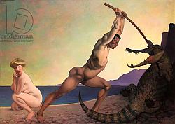 Постер Валлоттон Феликс Perseus Slaying the Dragon, 1910 Постер Валлоттон Феликс Perseus Slaying the Dragon, 1910