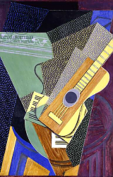 Постер Грис Хуан Guitar on a Table; Guitare sur une Table, 1916 Постер Грис Хуан Guitar on a Table; Guitare sur une Table, 1916
