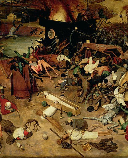 Triumph of Death, detail of the central section, 1562