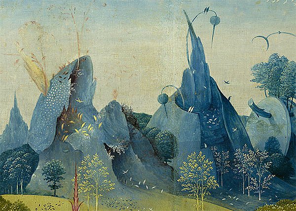 The Garden of Eden, detail from the right panel of The Garden of Earthly Delights, c.1500
